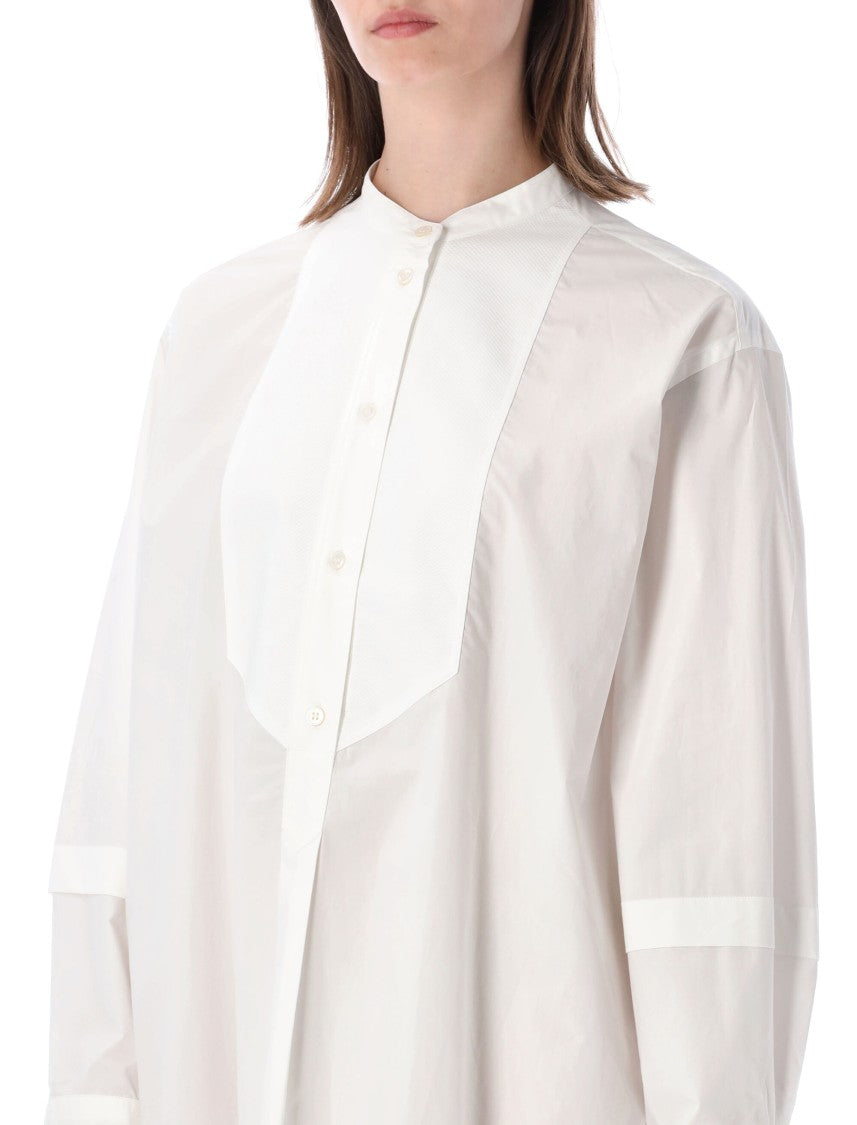 Studio Nicholson Shirt Dress Smoking High Collar Dress