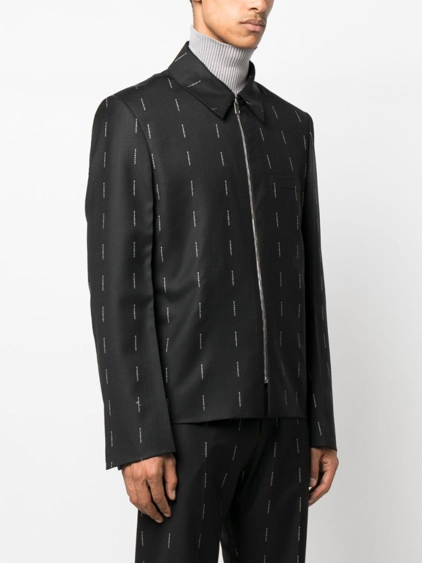 Givenchy Logo-Print Shirt Jacket