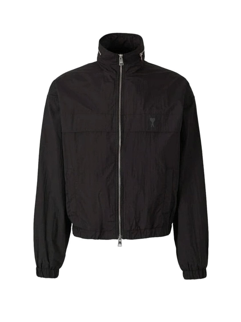 Ami Paris Bomber Jacket With High Collar