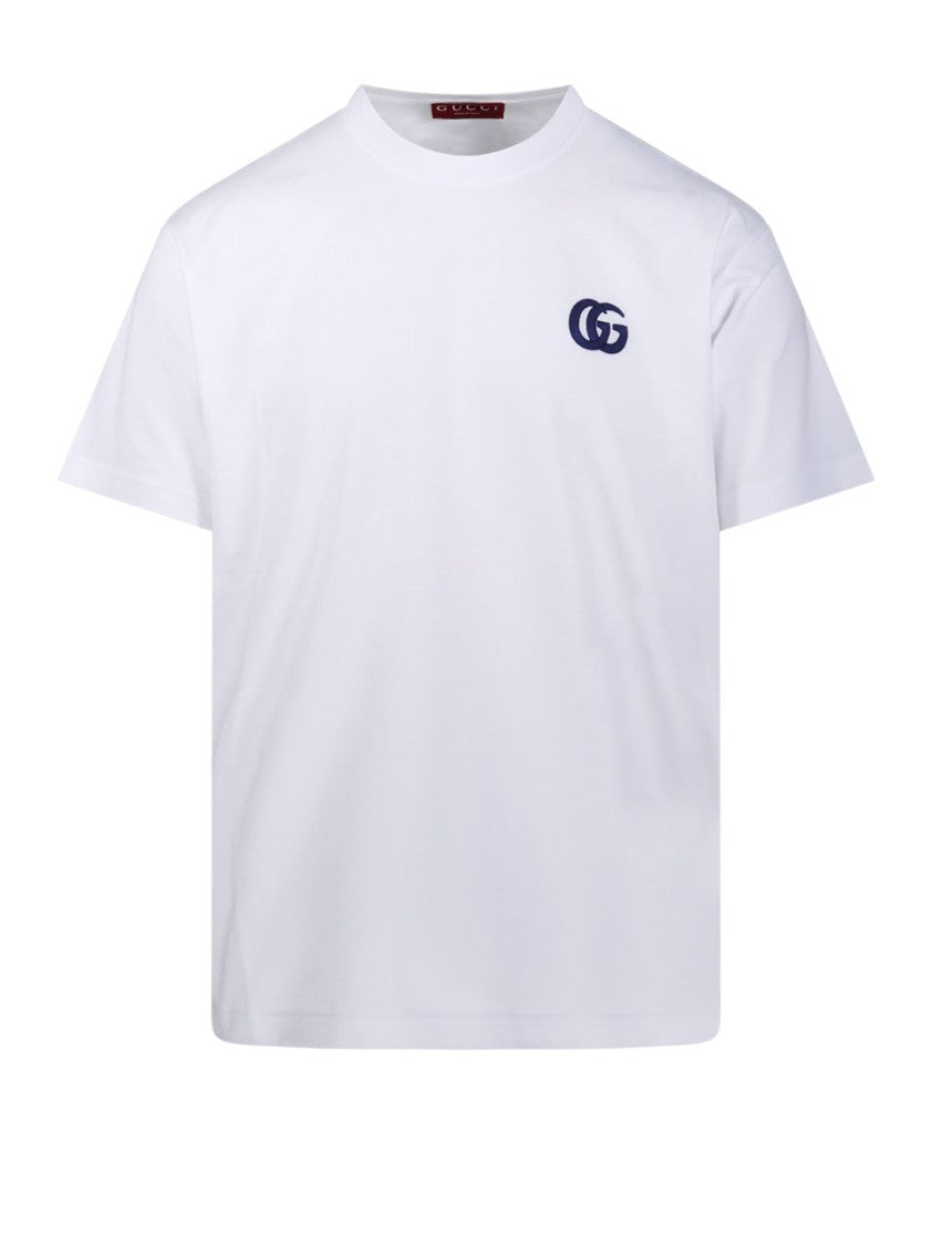 Gucci White Long-Sleeve T-Shirt With Subtle Logo