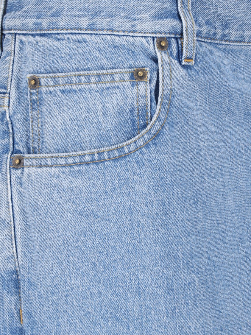 Thom Browne Light Blue Selvedge Denim Straight-Leg Jeans