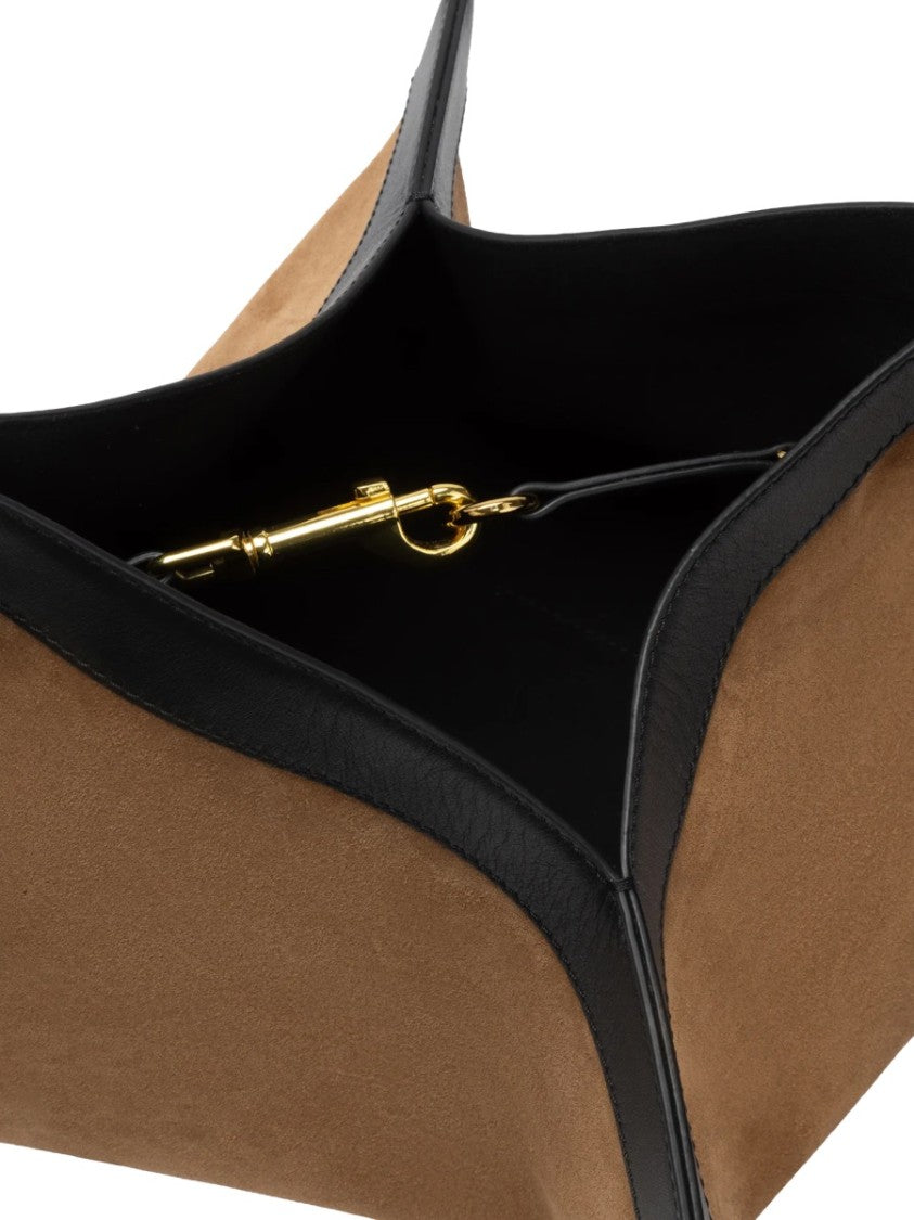 Yuzefi Wonton Geometric Leather Shoulder Bag