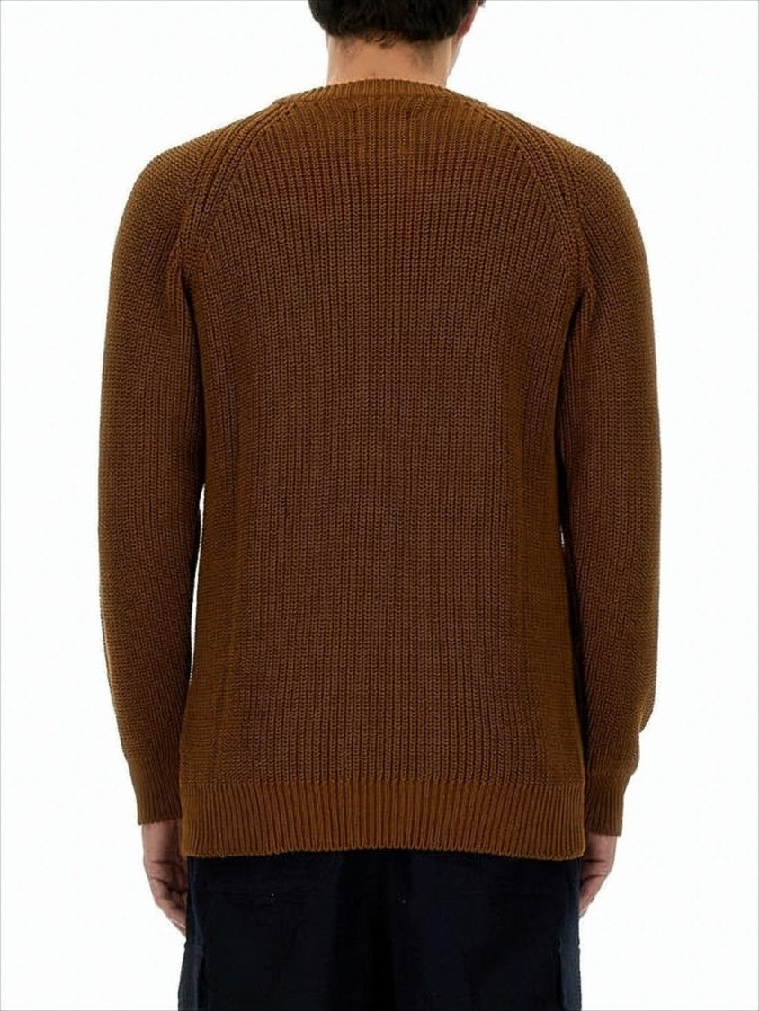 Howlin Chunky Knit Sweater With Ribbed Texture And Puffed Sleeves