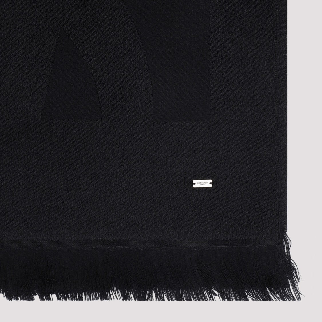 Saint Laurent Black Wool Scarf