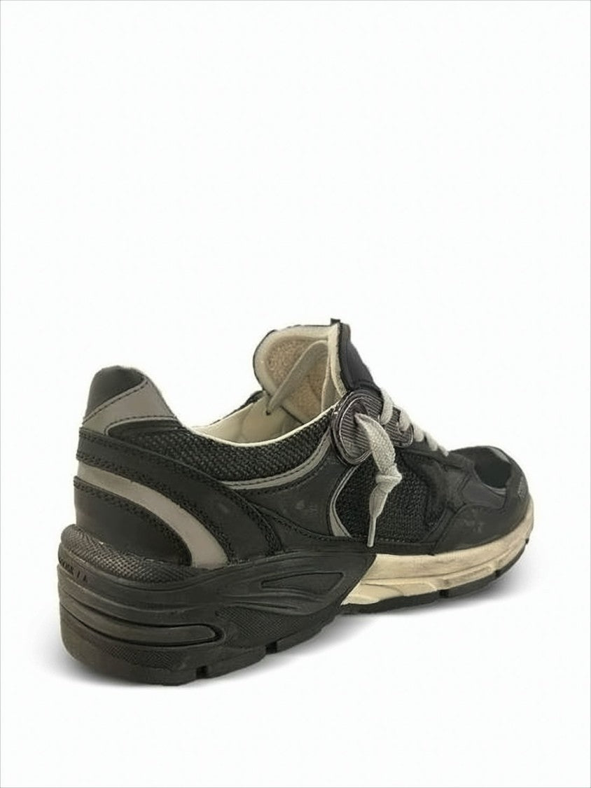 Golden Goose Layered Suede And Mesh Sneakers