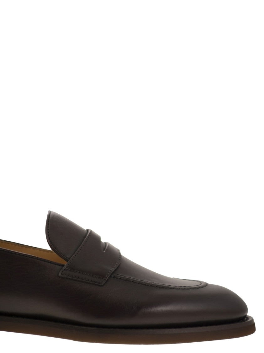 Brunello Cucinelli Calfskin Penny Loafer