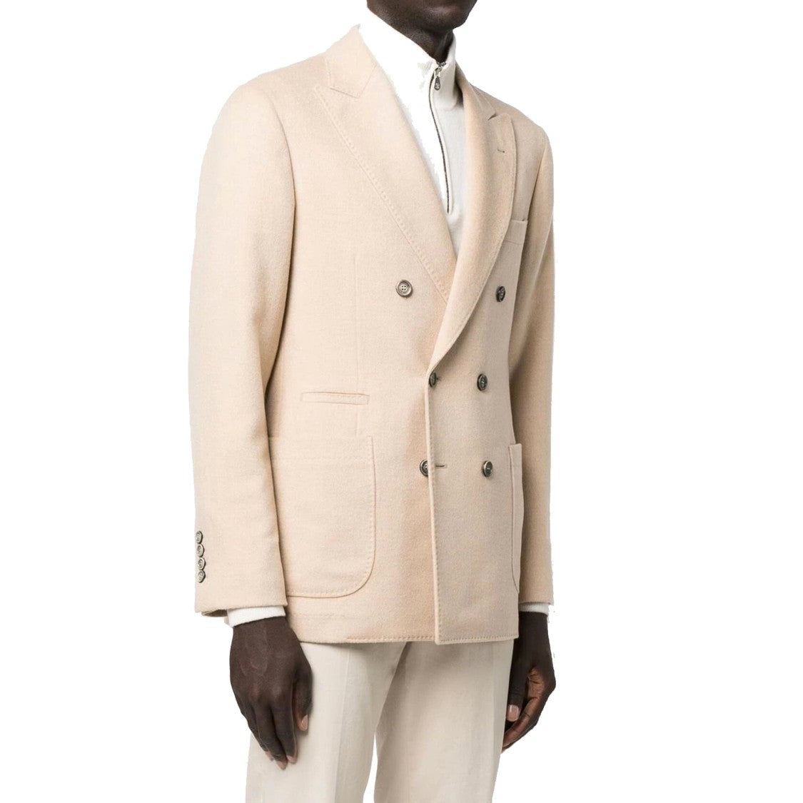 Brunello Cucinelli Beige Wool Jacket
