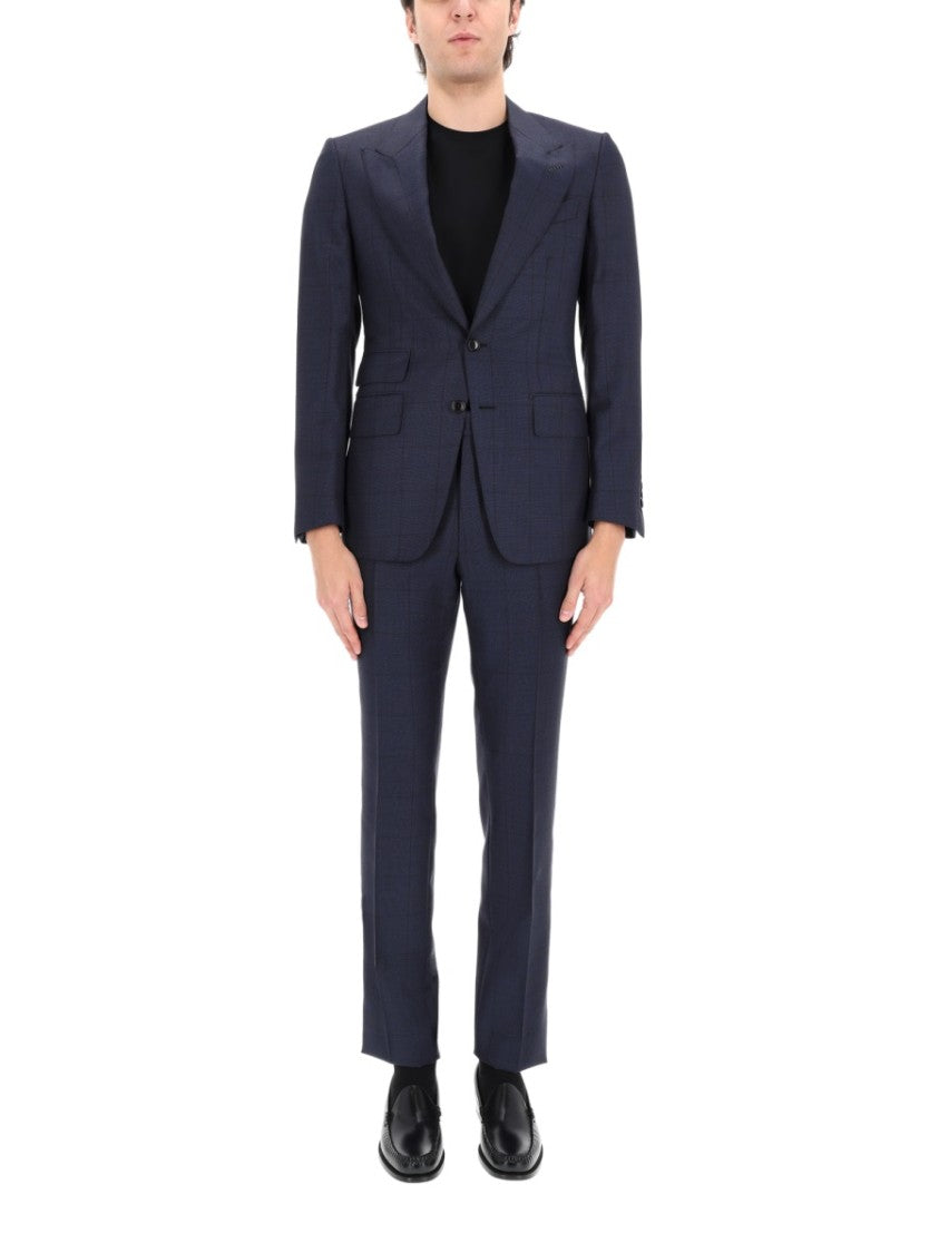 Tom Ford Overcheck Shelton Wool Tailored Suit
