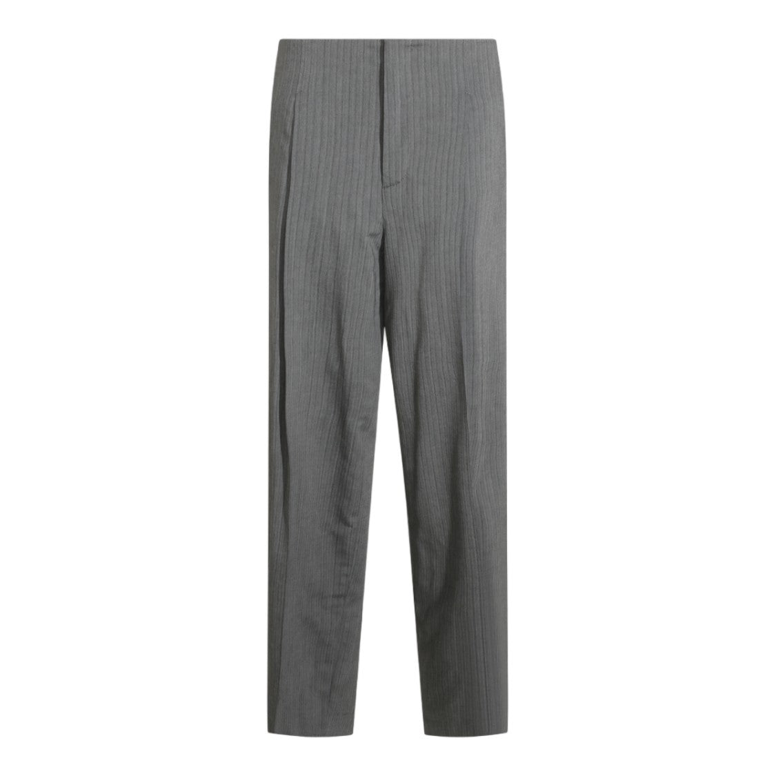 Alberta Ferretti Tailored Straight-Leg Trousers With Vertical Pinstripe Pattern