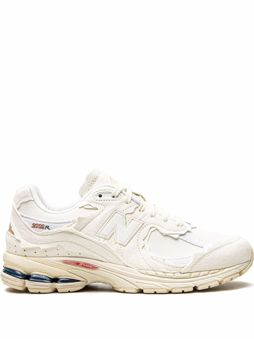New Balance Versatile Off-White Leather Sneakers With Sole