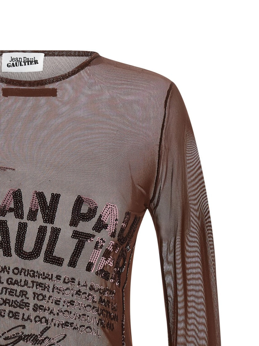 Jean Paul Gaultier 'The Burgundy Embroidered' Top