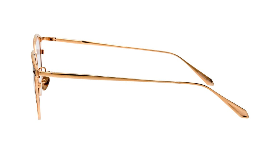 Linda Farrow Lfl Thin Metal Frame Round Sunglasses