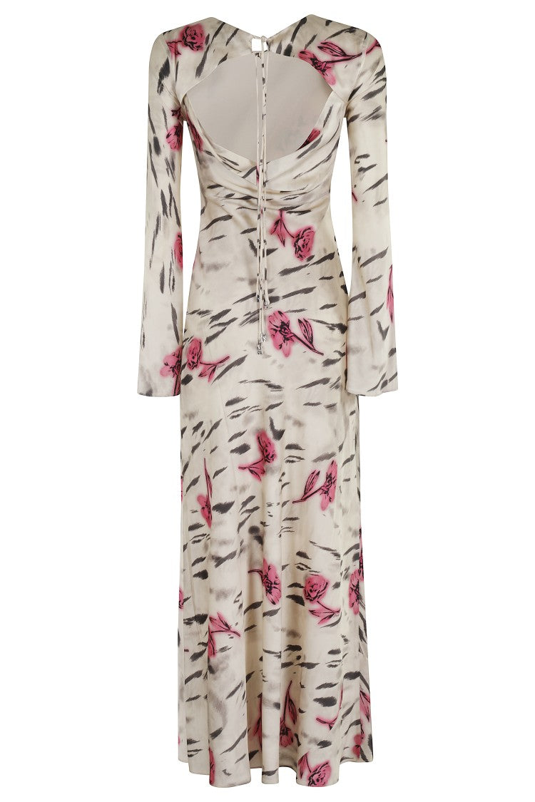 Ganni Floral Print Maxi Dress