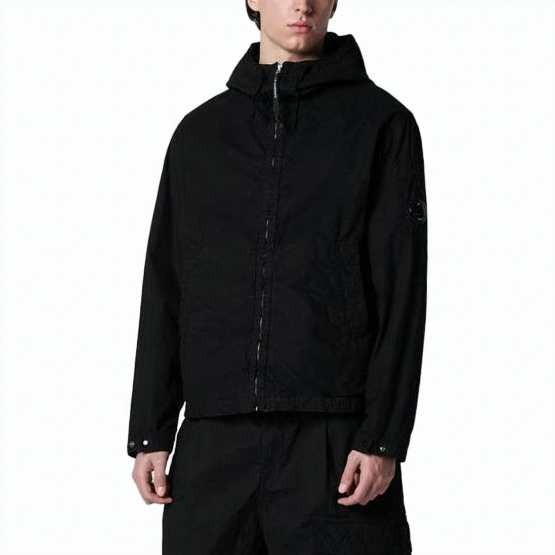 C.P. Company Black Jacket With Front Zipper