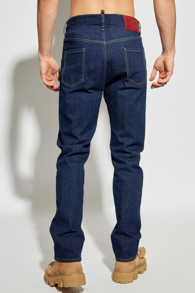 Dsquared2 Dark Indigo Straight-Leg Denim Pants