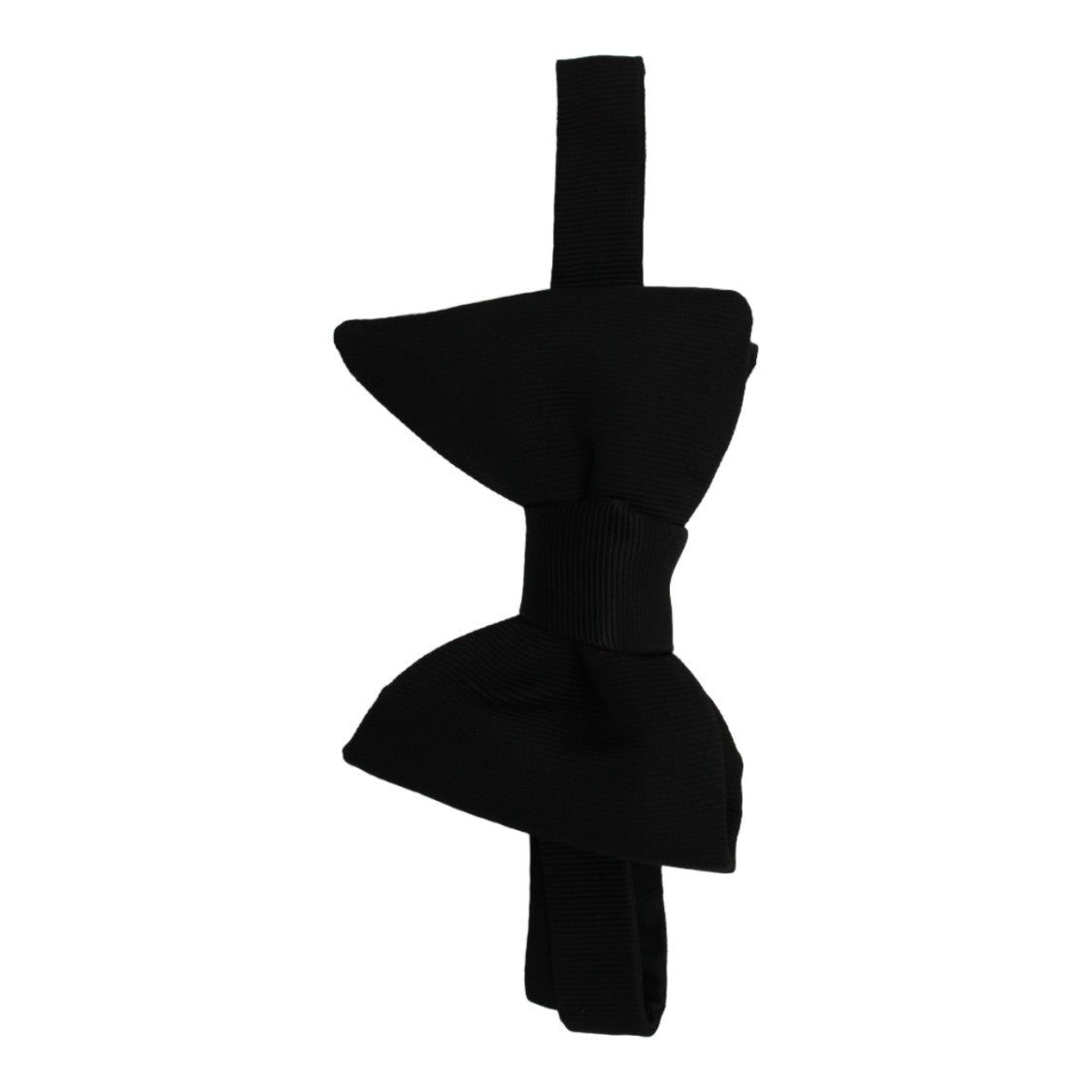 Tom Ford Classic Black Bow Tie With Textured Fabric Band