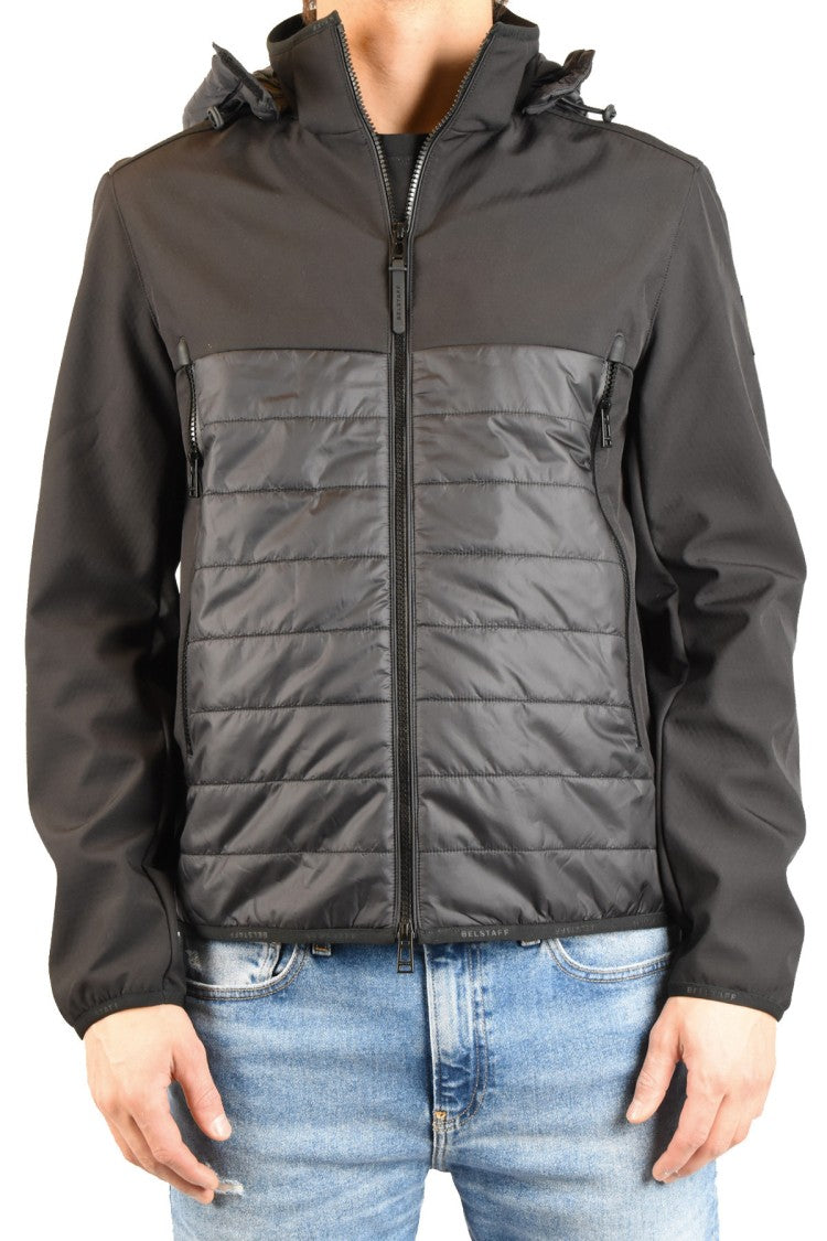 Belstaff Black Nylon Quilted Down Jacket