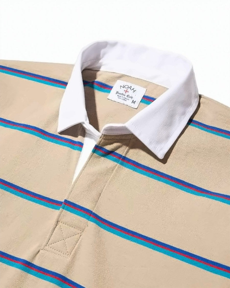 Noah Long-Sleeve Polo Shirt With Contrasting Collar