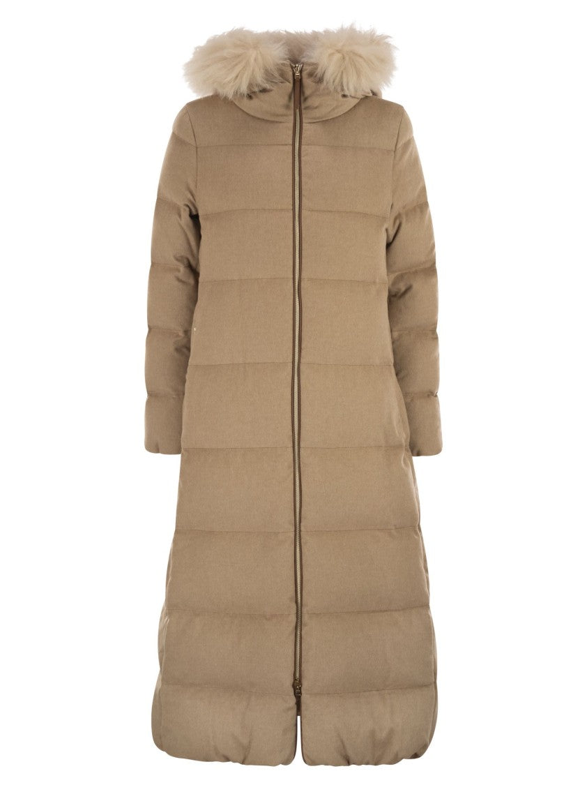 Herno Long Cashmere And Silk Coat