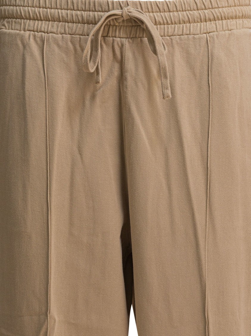 Altum Relaxed Fit Beige Trousers With Adjustable Waistband