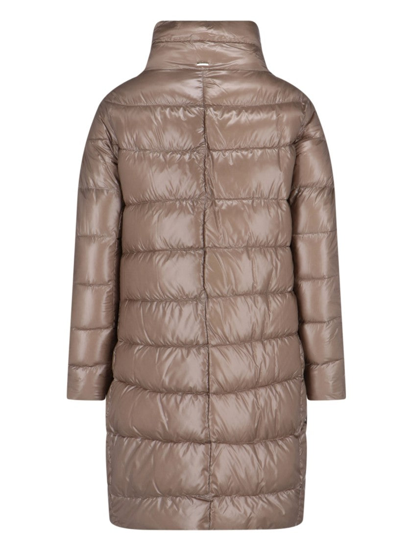 Herno "Dora" Long Down Coat Beige