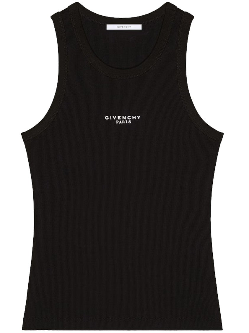 Givenchy Tank Top Fitted Ribbed Cotton Tank