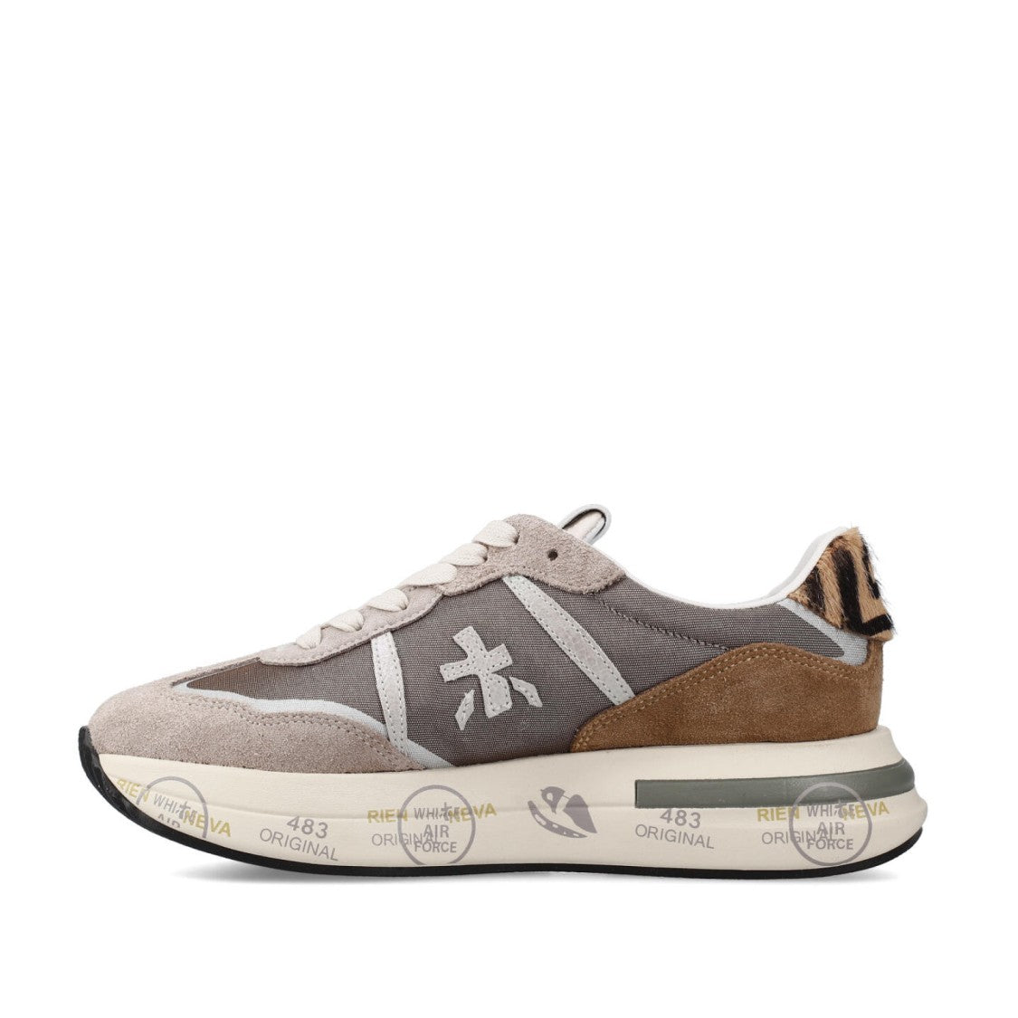 Premiata Cassie Sneakers In Beige Suede