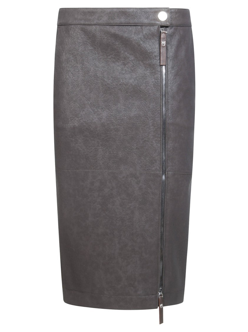 Pinko Montiano Straight Zip Midi Skirt