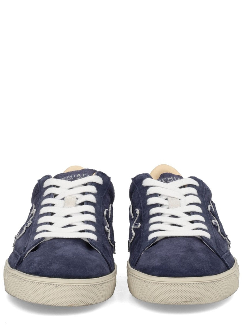 Premiata Steven 6643 Navy Leather Sneakers