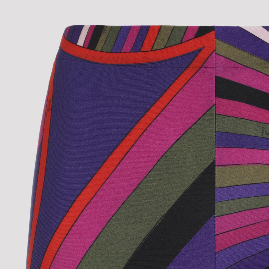 Pucci Vibrant Abstract Swirl High-Waisted Leggings