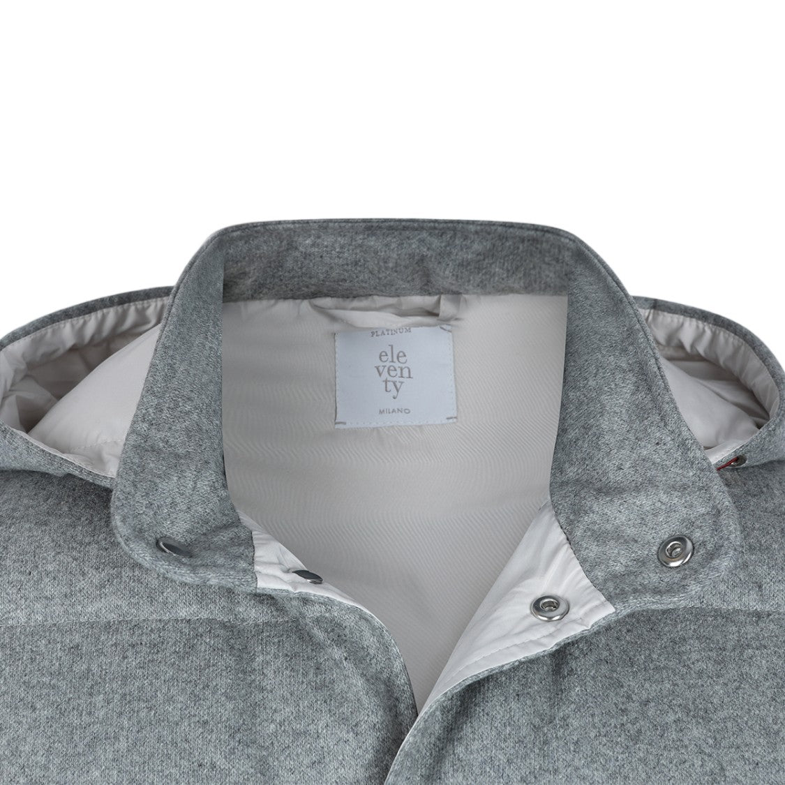 Eleventy Padded Quilted Sleeveless Coat With High Collar And Detachable Hood