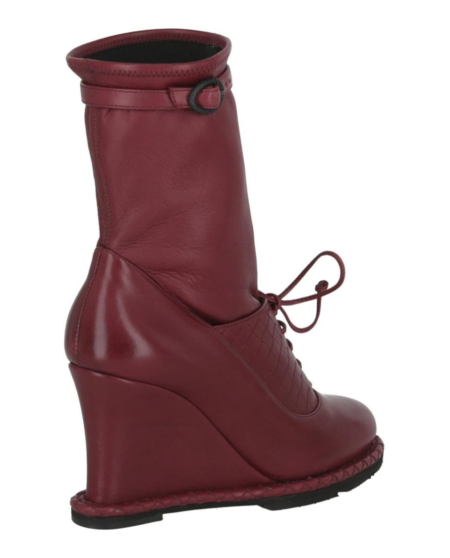Bottega Veneta Leather Wedge Boots