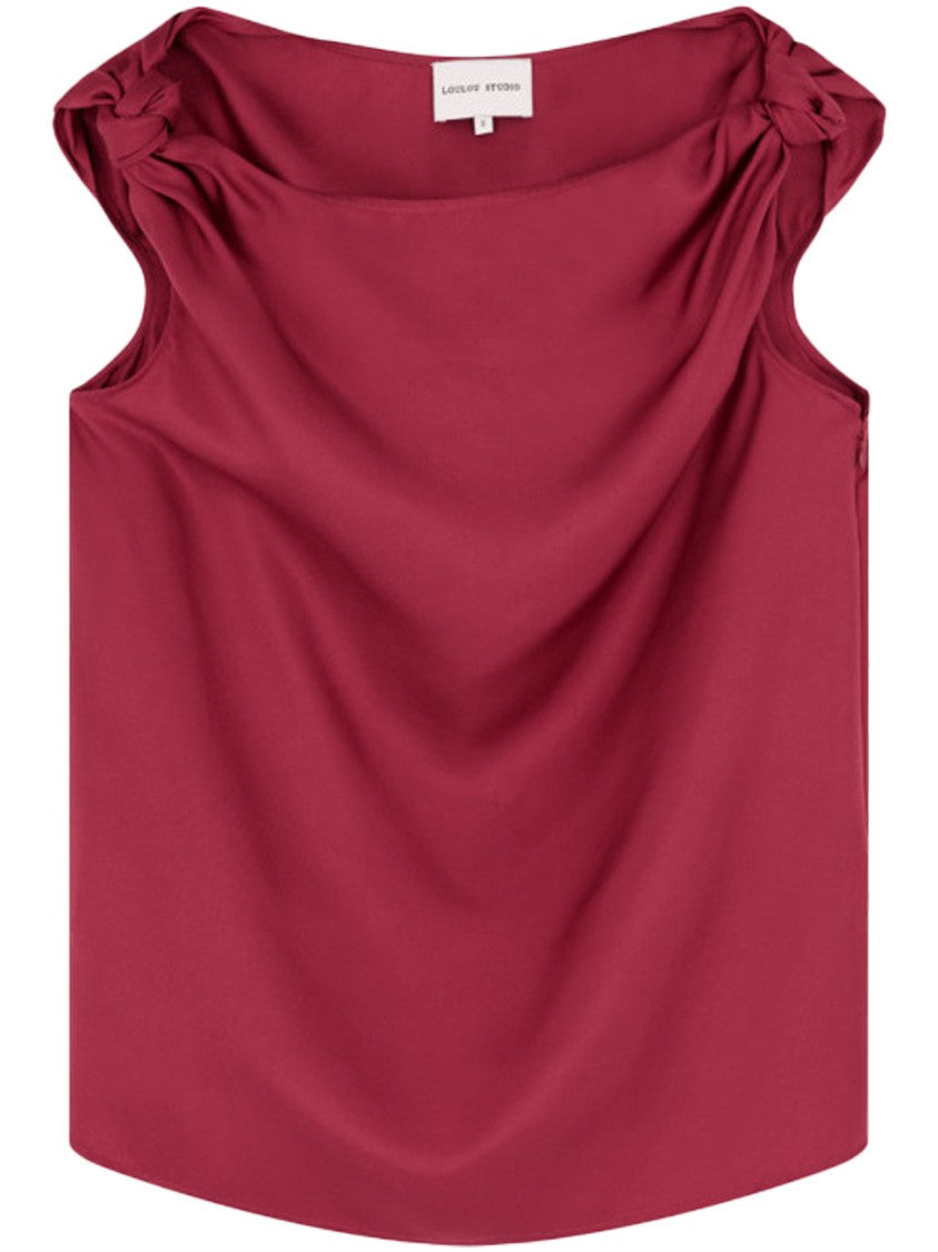 Loulou Studio Draped Neckline Top