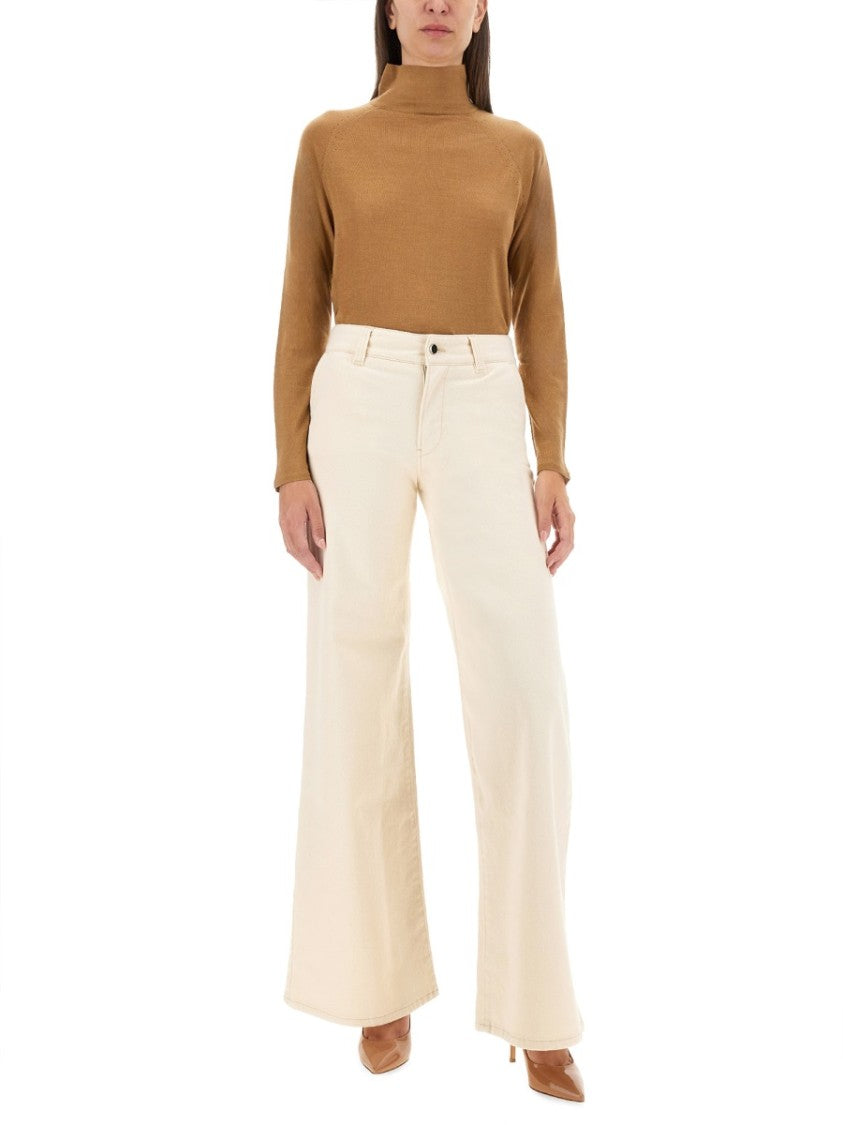 Kiton Smooth Cashmere-Silk Blend Turtleneck Shirt