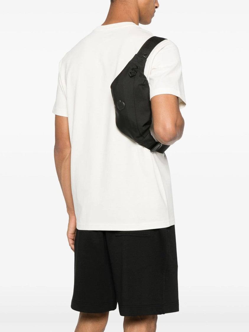 Moncler Compact Black Belt Bag With Minimalist Design And Adjustable Strap