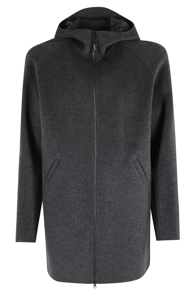 Aspesi Expansive Charcoal Wool Aspesi Coat