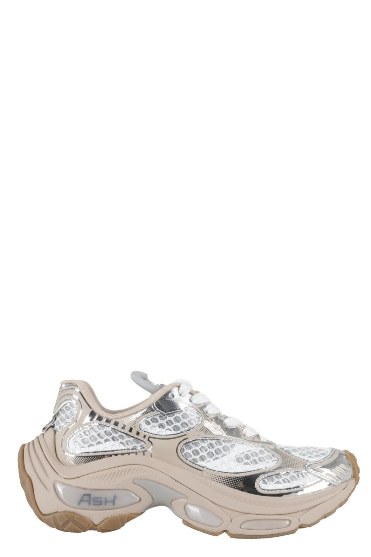 Ash Dragon Sneakers With Reflective Silver Finish