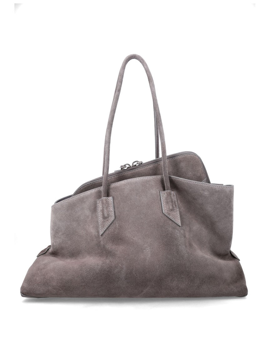The Attico La Passeggiata Medium Suede Tote Bag