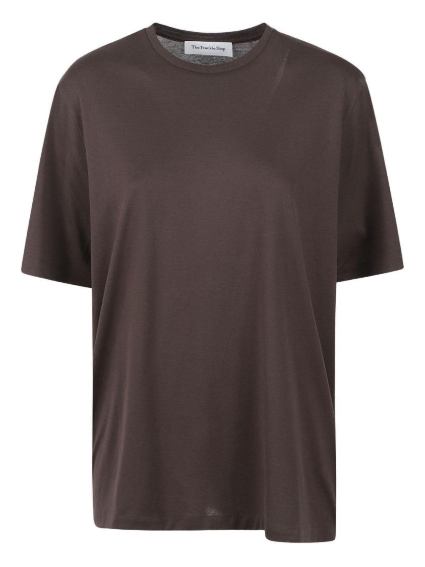 The Frankie Shop Harper Soft Crewneck Cotton T-Shirt