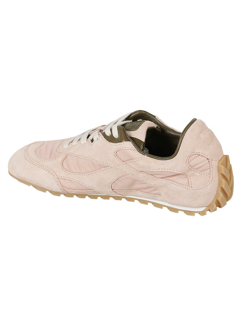 Bottega Veneta Low-Profile Leather Suede Sneakers