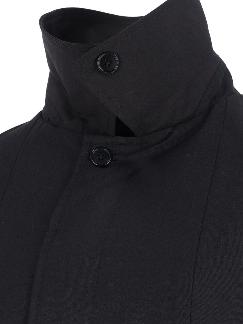 Hodakova "Laminar" Wool-Blend Coat – Black