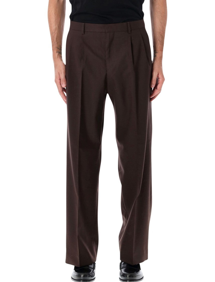 Sunflower Wide Pleated Pants With Relaxed Fit And Double Front Pleats