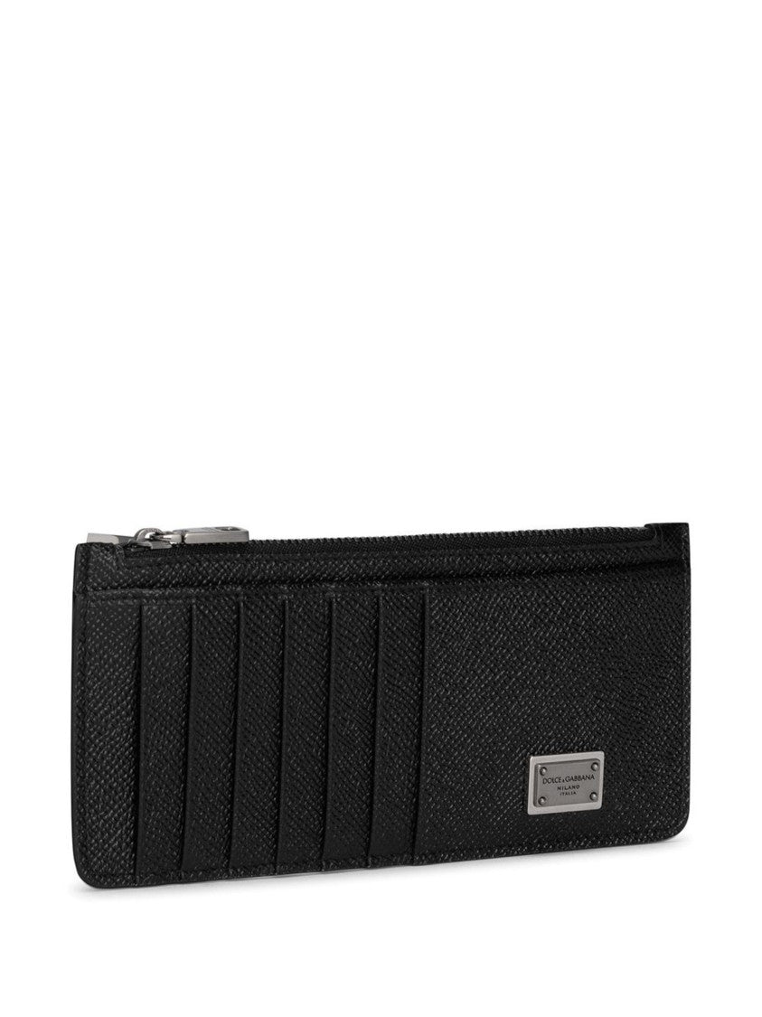 Dolce & Gabbana St.Dauphine Vertical Calf Leather Card Holder