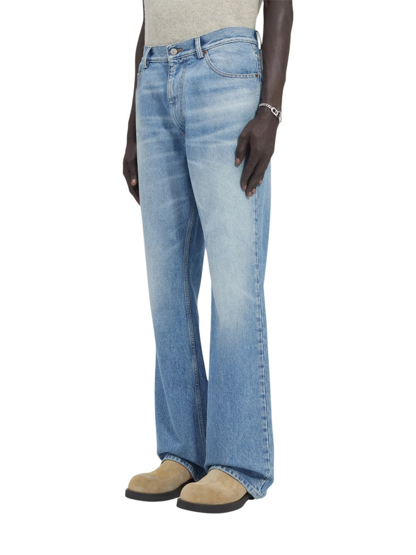 Mm6 By Maison Margiela Light Blue Classic Five-Pocket Jeans