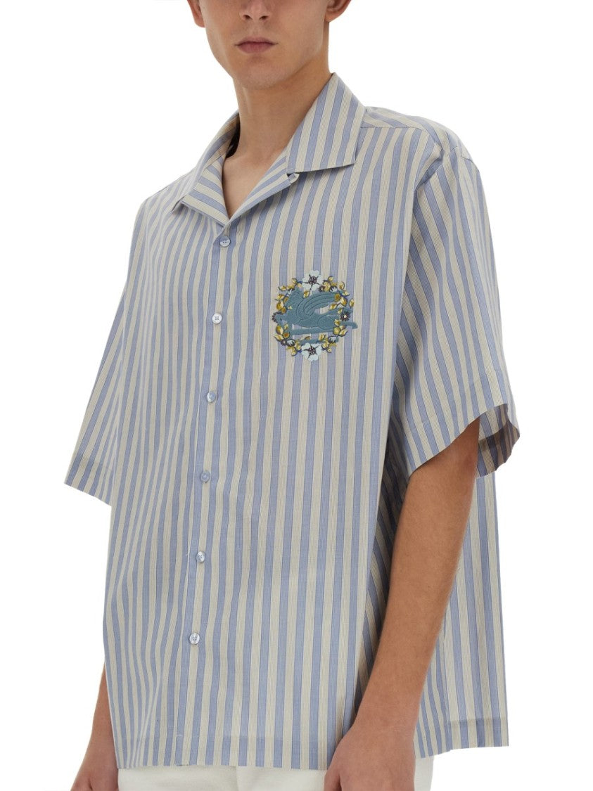 Etro Classic Striped Bowling Shirt