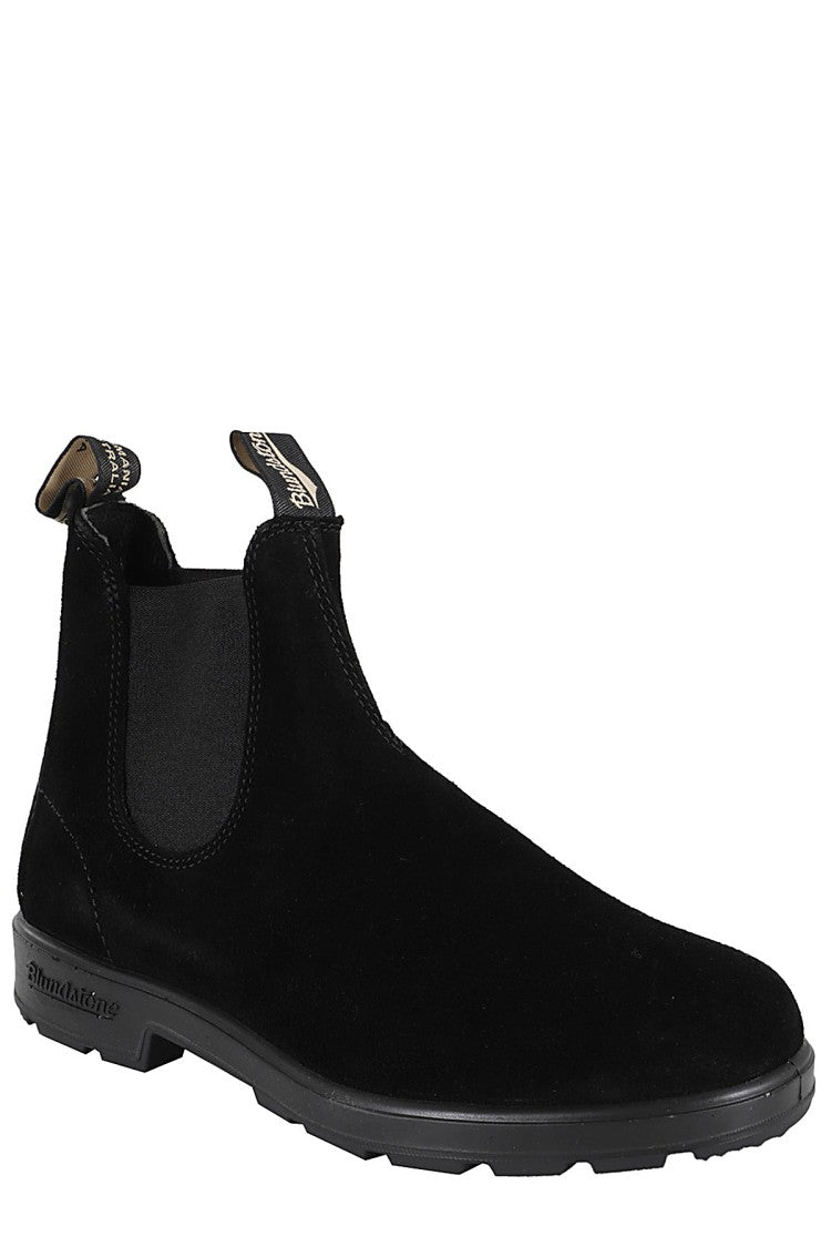 Blundstone Premium Suede Ankle Boots With Logoed Tongues