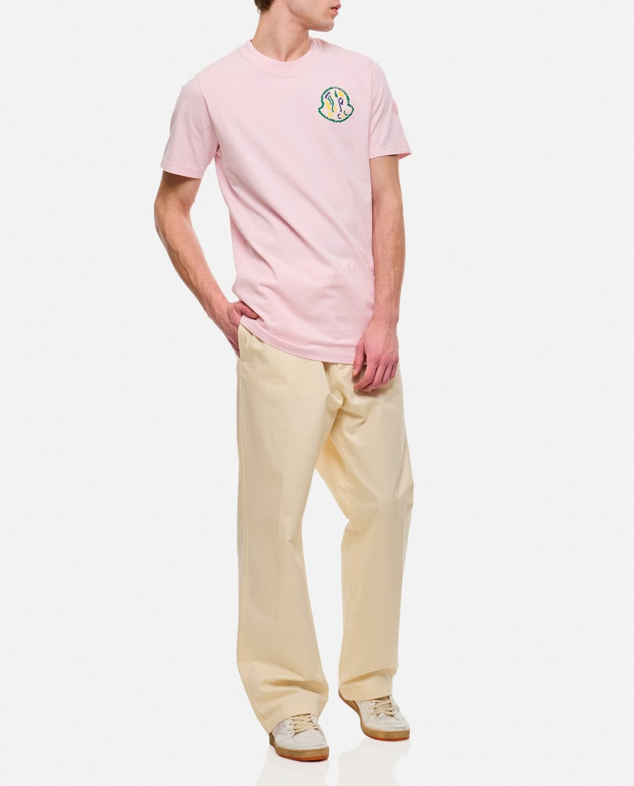 Moncler White Cotton Trousers