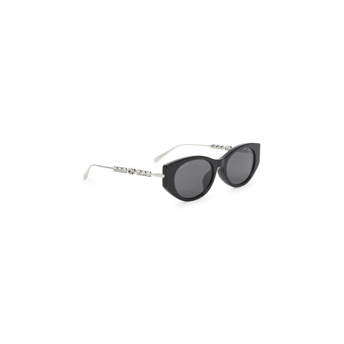 Gucci Cat-Eye Frame Sunglasses With Crystal Embellished Temples