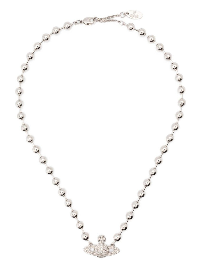 Vivienne Westwood Silver-Tone Polished Bead Orb Pendant Necklace