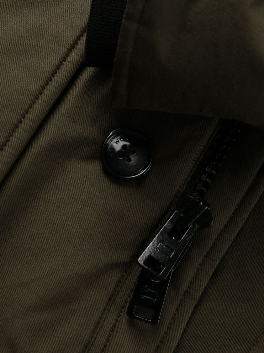 Woolrich Feather Down Padded Parka With Concealed Hood